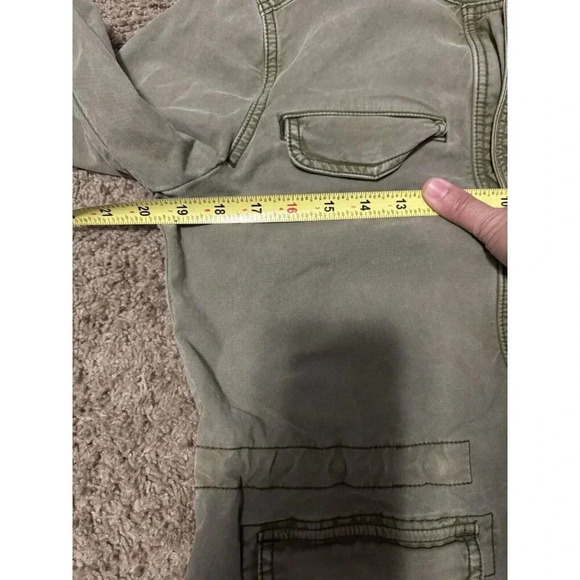 LUCKY BRAND Military Field Jacket Utility Coat Olive Green Full Zip Womens SMALL - Picture 9 of 10